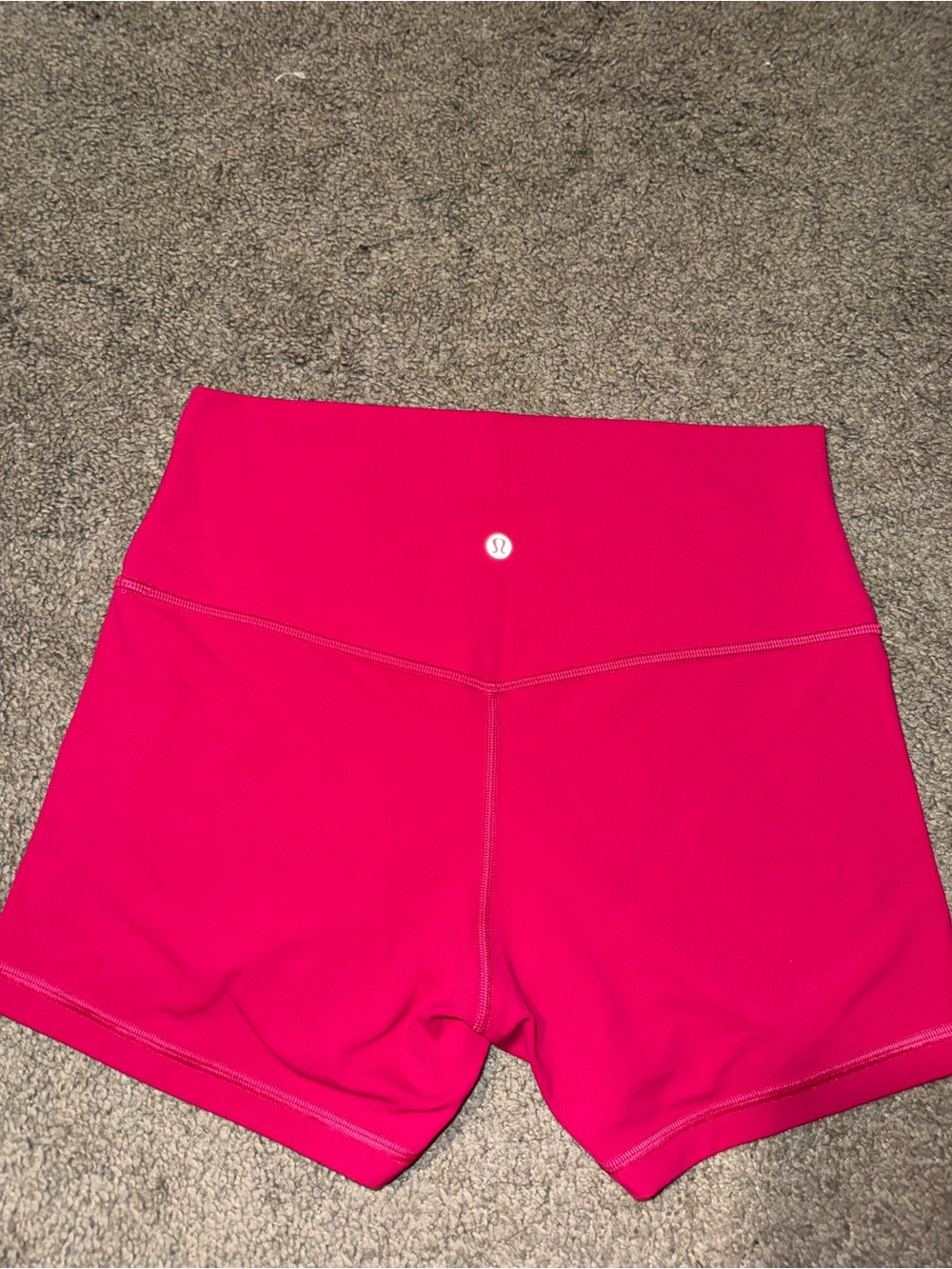 lululemon athletica Women's Bright Pink High-Rise Bike Shorts